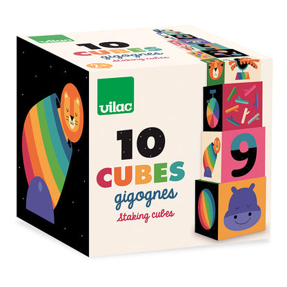 Cubes gigognes arc-en-ciel Andy Westface