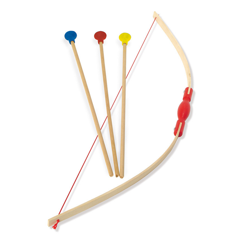 Arc démonté avec 3 flèches - boîte cible