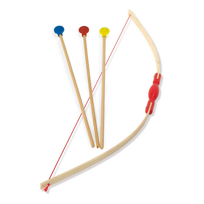 Arc démonté avec 3 flèches - boîte cible