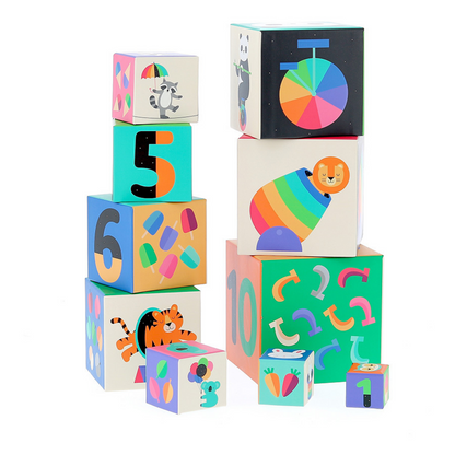 Cubes gigognes arc-en-ciel Andy Westface