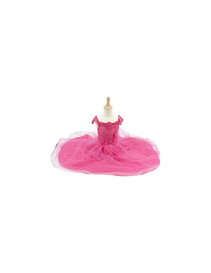 Déguisement robe de princesse avec traine Rose