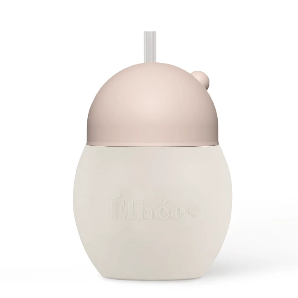 Tasse à paille lestée en silicone médical