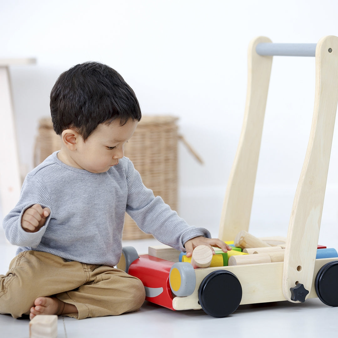 Chariot de marche et son jeu de construction